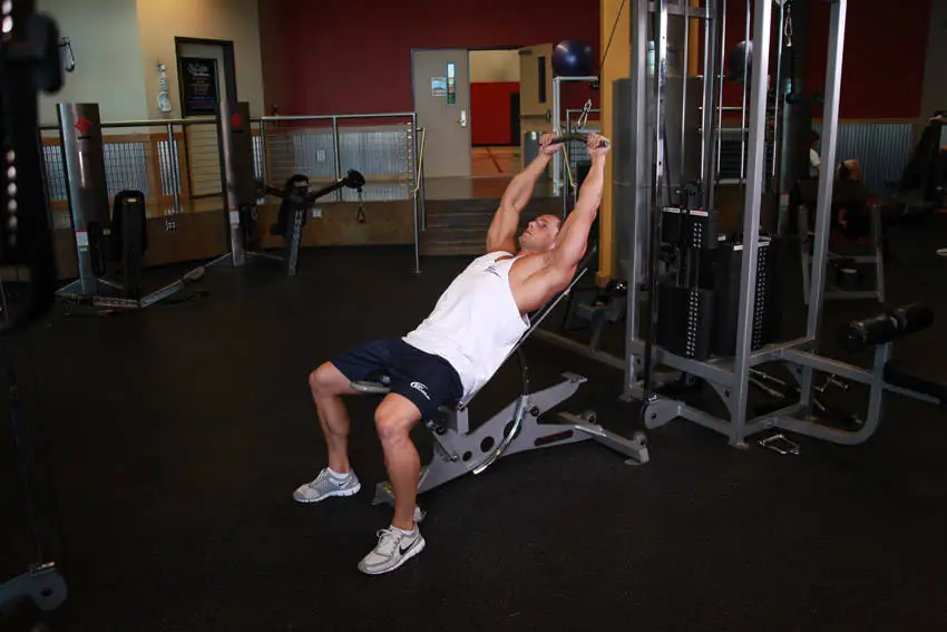 The Reclining Lat Pulldown from Above